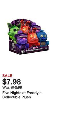 Game Stop Five nights at freddy's collectible plush offer