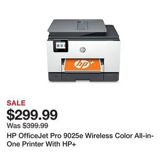 Office Depot Hp officejet pro 9025e wireless color all-in-one printer with hp+ offer