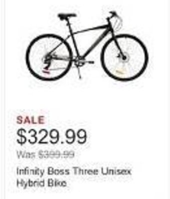 Costco Infinity Boss Three Unisex Hybrid Bike offer