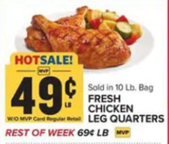 Food Lion FRESH CHICKEN LEG QUARTERS offer