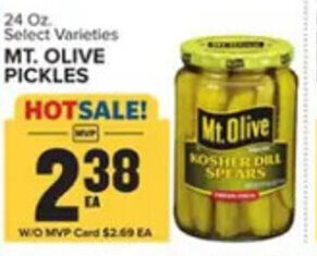 Food Lion MT. OLIVE PICKLES 24 Oz offer