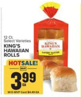Food Lion KING'S HAWAIIAN ROLLS 12 ct. offer