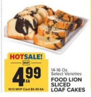Food Lion FOOD LION SLICED LOAF CAKES offer