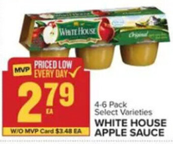 Food Lion WHITE HOUSE APPLE SAUCE 4-6 Pack Select Varieties offer