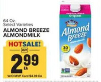 Food Lion ALMOND BREEZE ALMONDMILK 64 oz offer