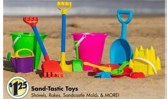 Dollar Tree Sand-tastic toys offer