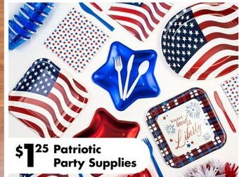 Dollar Tree Patriotic party supplies offer