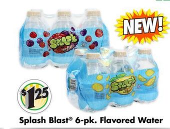 Dollar Tree Splash blast® 6-pk. flavored water offer