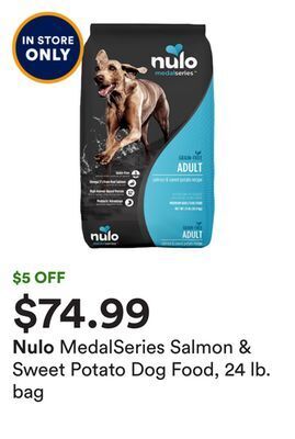 Petco Medalseries salmon & sweet potato dog food, 24 lb. bag offer