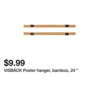 Ikea Visbäck poster hanger, bamboo, 24 offer