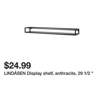 Ikea Lindåsen display shelf, anthracite, 29 1/2 offer