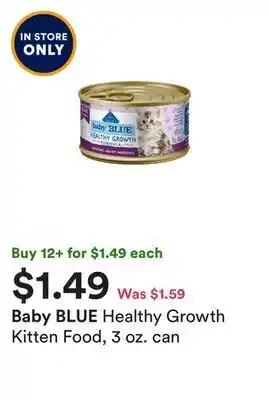 Petco Healthy growth kitten food, 3 oz. can offer