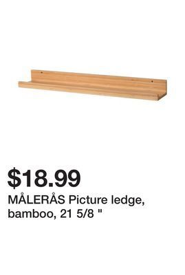 Ikea Målerås picture ledge, bamboo, 21 5/8 offer