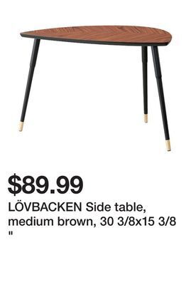 Ikea Lövbacken side table, medium brown, 30 3/8x15 3/8 offer