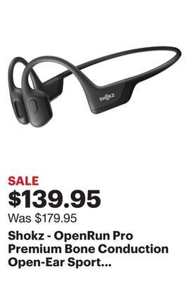 Best Buy Shokz - openrun pro premium bone conduction open-ear sport headphones - black offer