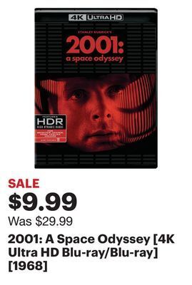 Best Buy 2001: a space odyssey [4k ultra hd blu-ray/blu-ray] [1968] offer