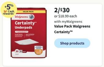Walgreens Value pack walgreens certainty™ offer
