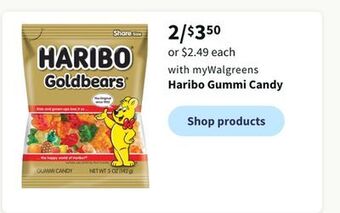 Walgreens Haribo gummi candy offer