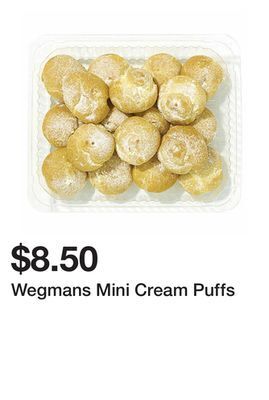 Wegmans Wegmans mini cream puffs offer