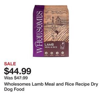 Tractor Supply Company Wholesomes lamb meal and rice recipe dry dog food offer