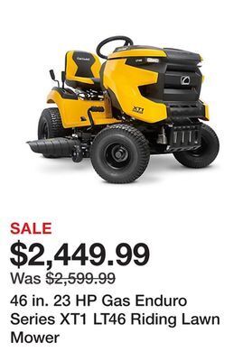 Tractor Supply Company 46 in. 23 hp gas enduro series xt1 lt46 riding lawn mower offer