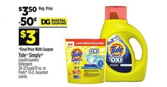Dollar General Tide® simply™ offer