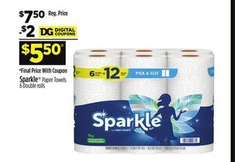 Dollar General Sparkle® paper towels offer