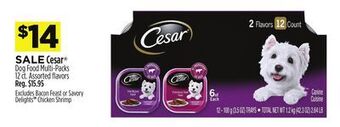 Dollar General Cesar® dog food offer