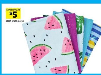 Dollar General Beach towels offer