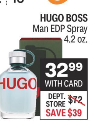 CVS Hugo boss man edp spray 4.2 oz. offer