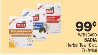 CVS Badia herbal tea 10 ct. offer