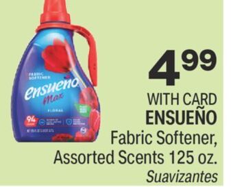 CVS Ensueño fabric softener, assorted scents 125 oz. offer