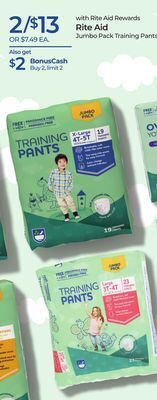 Rite Aid Rite aid jumbo pack training pants offer