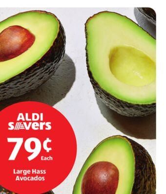 Aldi Large hass avocados offer