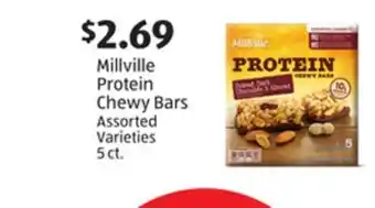 Aldi Millville protein chewy bars offer