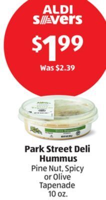 Aldi Park street deli hummus offer