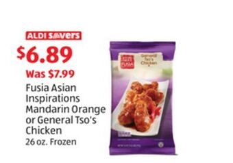 Aldi Fusia asian inspirations mandarin orange or general tso's chicken offer