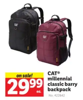 Lidl Cat® millennial classic barry backpack offer