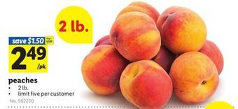 Lidl Peaches offer