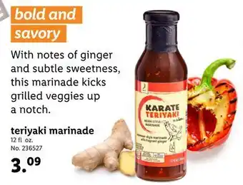 Lidl Teriyaki marinade offer
