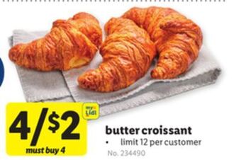 Lidl Butter croissant offer