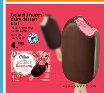 Lidl Gelatelli frozen dairy dessert bars offer