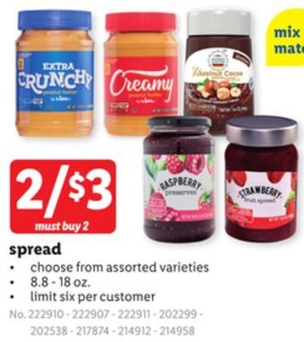 Lidl Spread offer