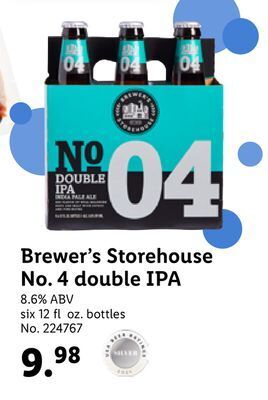 Lidl Brewer's storehouse no. 4 double ipa offer