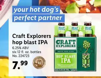 Lidl Craft explorers hop blast ipa offer