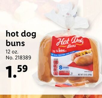 Lidl Hot dog buns offer