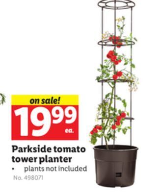 Lidl Parkside tomato tower planter offer