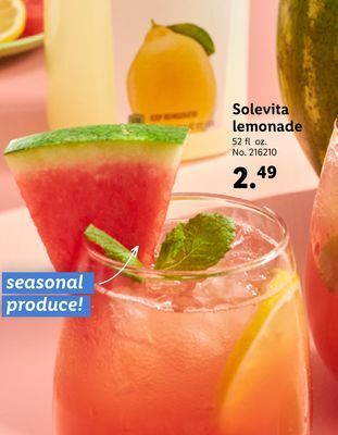 Lidl Solevita lemonade offer