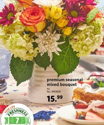 Lidl Premium seasonal mixed bouquet offer