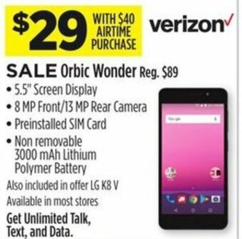 Dollar General Orbic Wonder offer
